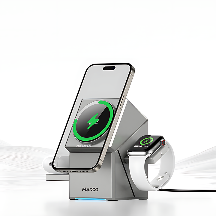 Maxco Geometry 3 in 1 MagSafe Wireless Charger