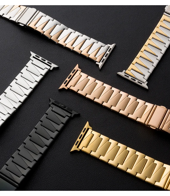 Luxury Stainless Steel Link Band for Apple Watch