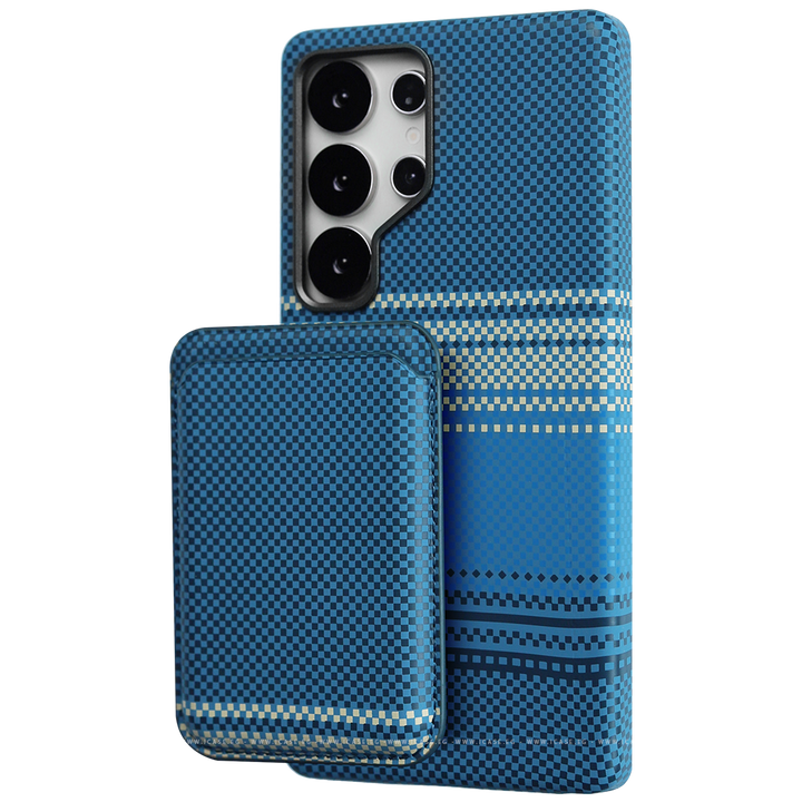 Carbon Fiber Card Holder Case for Samsung S24 ultra