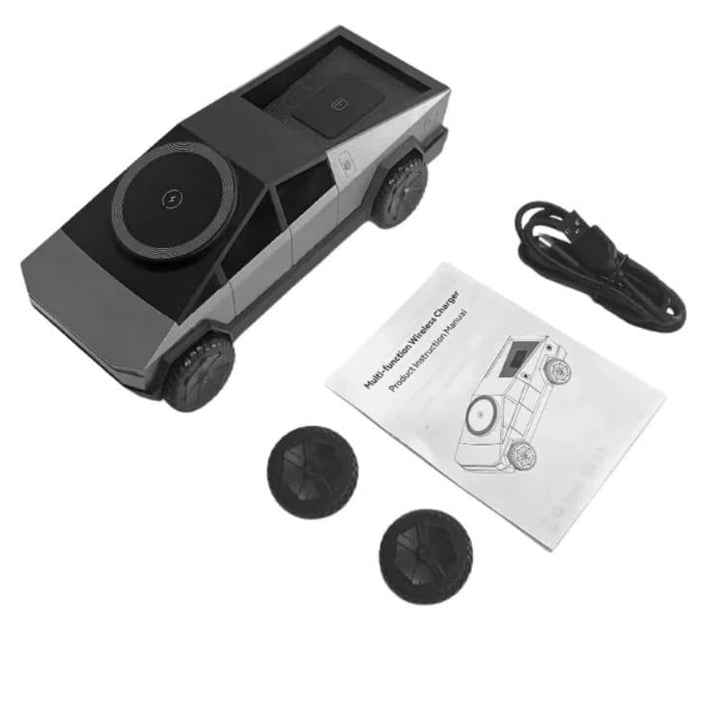 Cyber Charge 3-in-1 Motorized Wireless Charging Dock