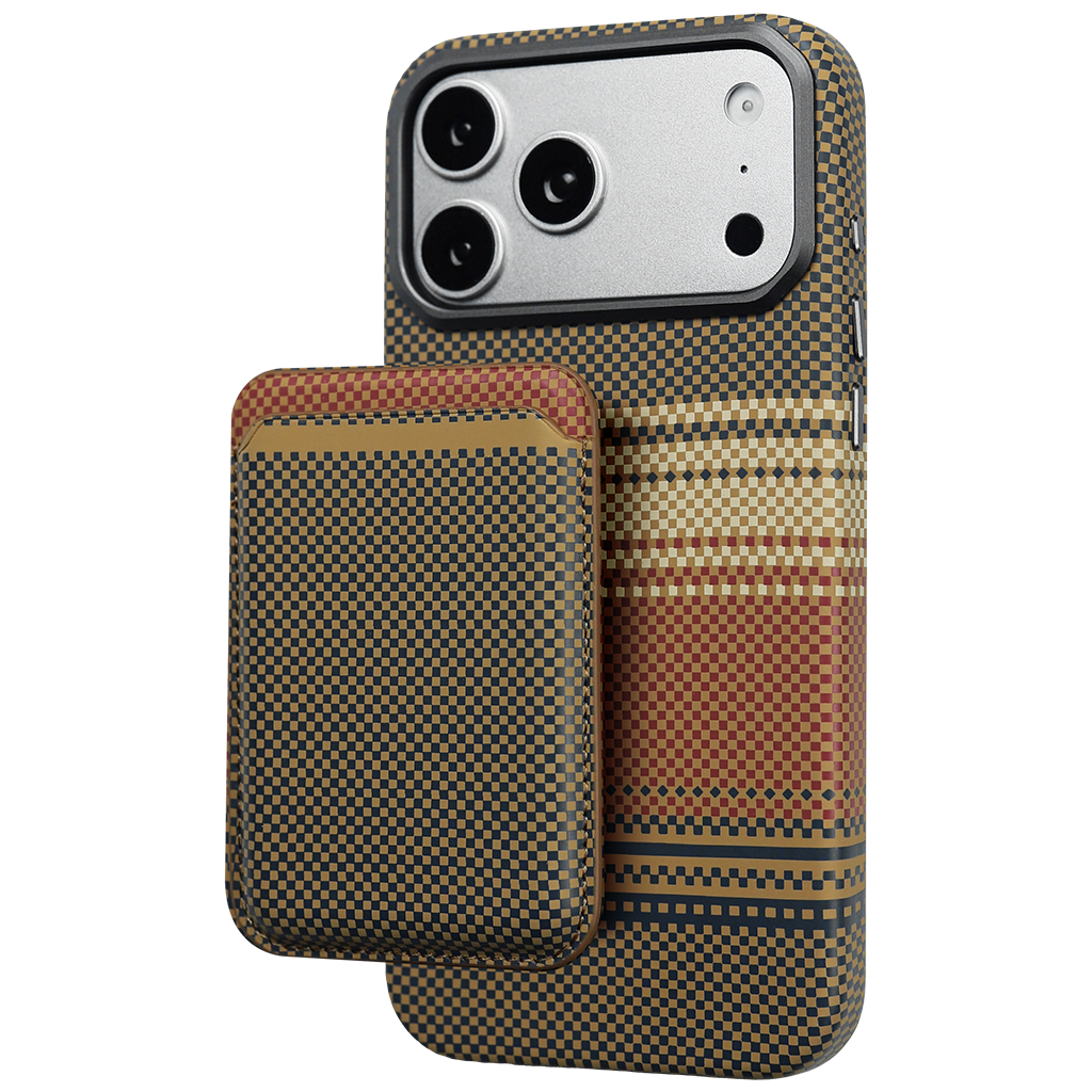 Carbon Fiber Card Holder Case iPhone 17 Pro Max