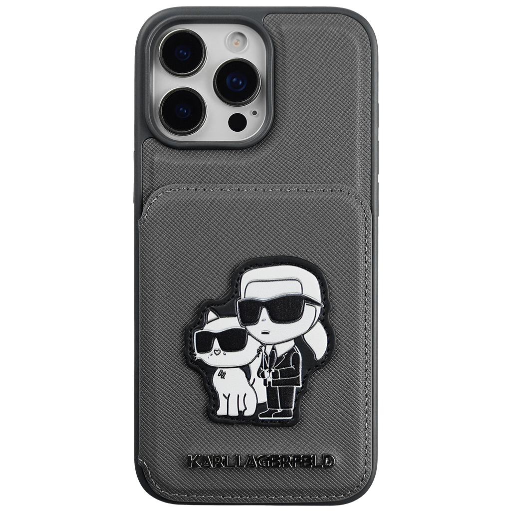 Karl Lagerfeld Leather Card Holder Case iPhone 16