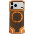 Magnetic Aluminum Wood Case for 17 Pro Max