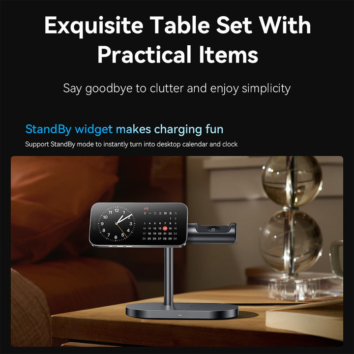 MAXCO 4-in-1 Magnetic Wireless Charging Station