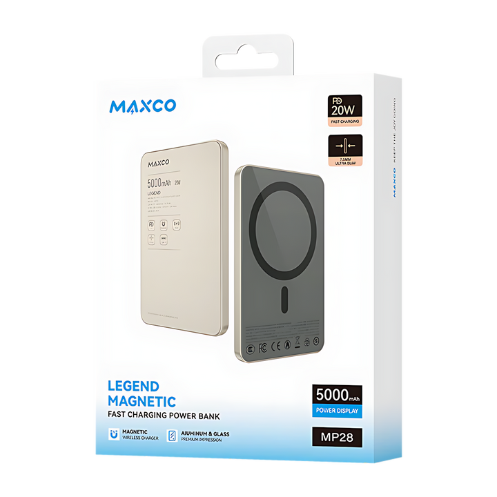 Maxco Legend Super Slim MagSafe Power Bank 5000mAh / 20W