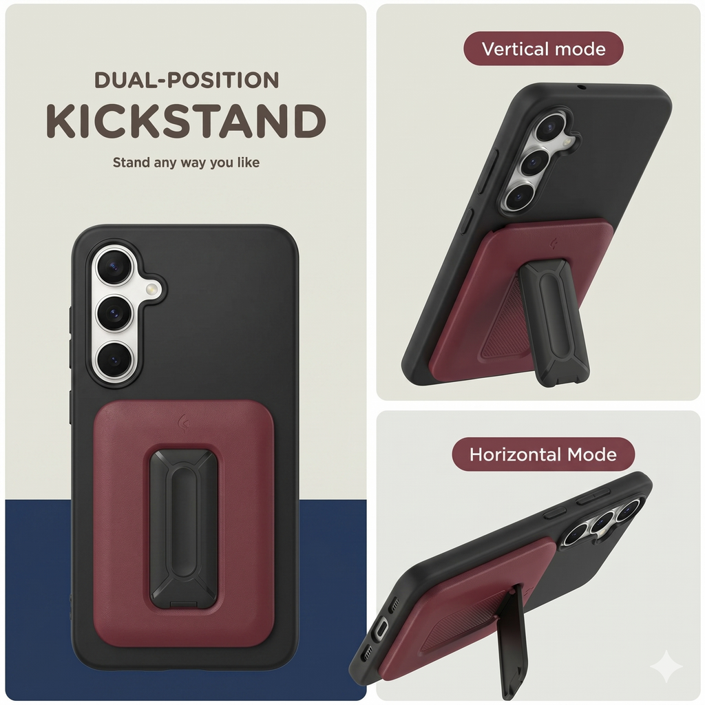 Rugged Shield Case with Card Holder Samsung Galaxy S25 FE