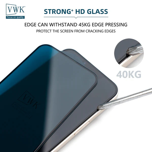 VWK HD Tempered Glass Screen Protector Edge To Edge Coverage