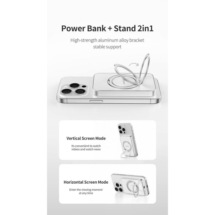 MAXCO Excellence Series Magnetic Power Bank 5000mAh/15W Wireless Fast Charging