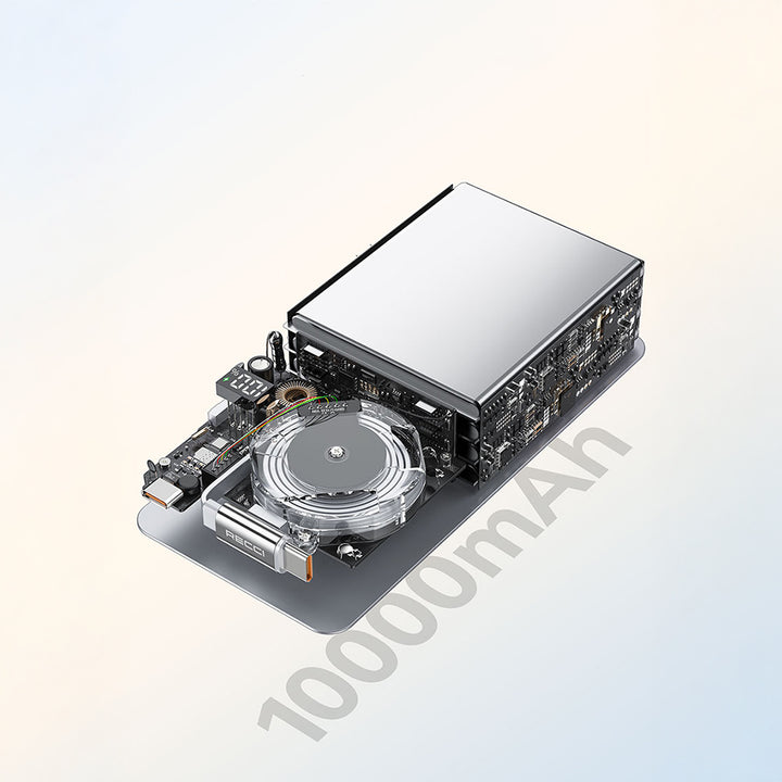 Recci Compact 10000mAh Power Bank with Fast Type-C Input & Output